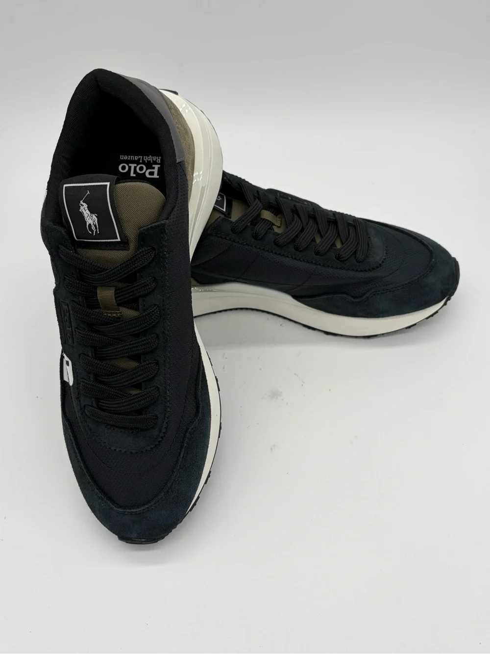 Polo by Ralph Lauren Black and White Men's Sneakers Men’s 8.5 Women’s 10 NWOB